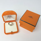 Hermes Ceinture Ring Belt Motif 18k Silver Gold — view 5