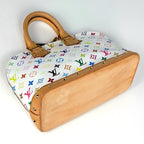 Louis Vuitton Alma Handbag Monogram Multicolor Blanc — view 2