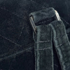 Chanel Backpack CC Logo Quilted Velour Black — view 7