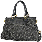 Louis Vuitton Neo Cabby MM Handbag Monogram Denim Noir