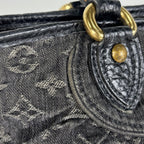 Louis Vuitton Neo Cabby MM Handbag Monogram Denim Noir — view 5