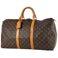 Louis Vuitton Keepall 50 Boston Bag Monogram Brown