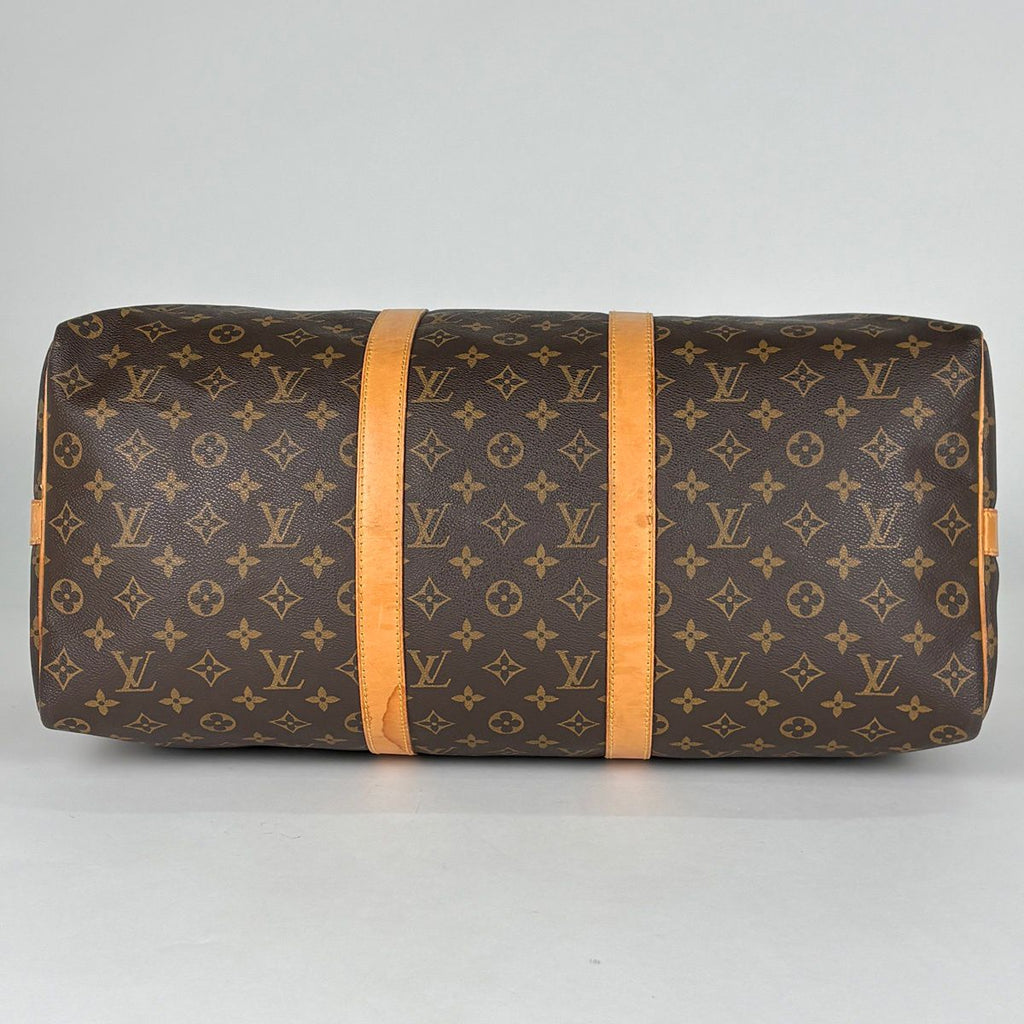 Louis Vuitton Keepall Bandouliere 50 Boston Bag Monogram Brown — view 2