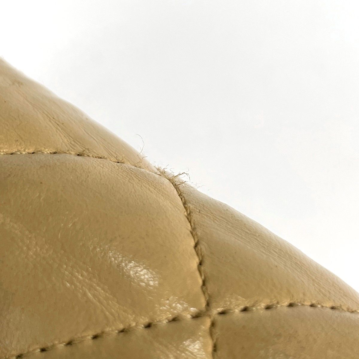 Chanel Mini Quilted Shoulder Bag CC Logo Single Flap Leather Beige — view 6
