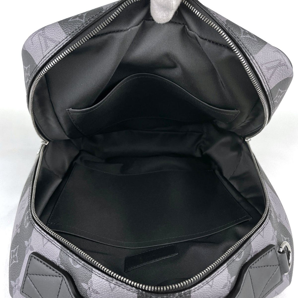 Louis Vuitton Modular Backpack Monogram Stripe 2-Way Eclipse Black Gray — view 8