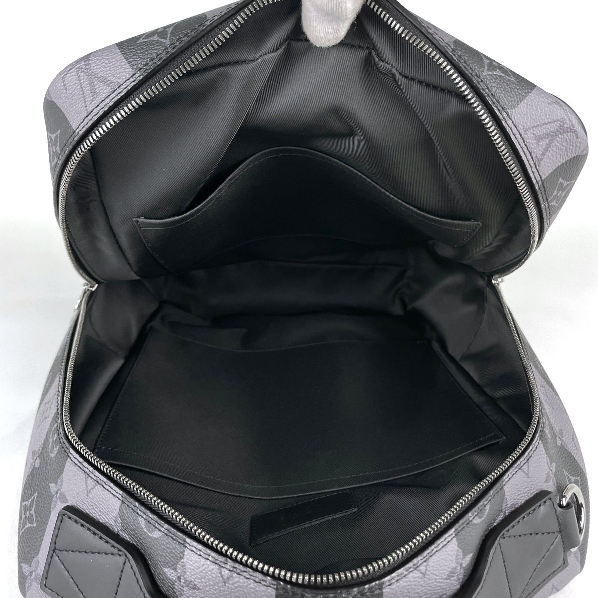 Louis Vuitton Modular Backpack Monogram Stripe 2-Way Eclipse Black Gray — view 8