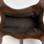 Gucci Handbag Jackie Line Sherry Web Canvas Brown Yellow — view 6