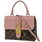 Louis Vuitton Locky BB Handbag 2-Way Monogram Brown Rose Poudre
