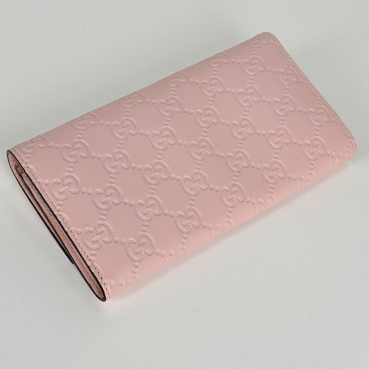 Gucci Wallet Guccissima Linea Cat Bifold Leather Pink — view 2