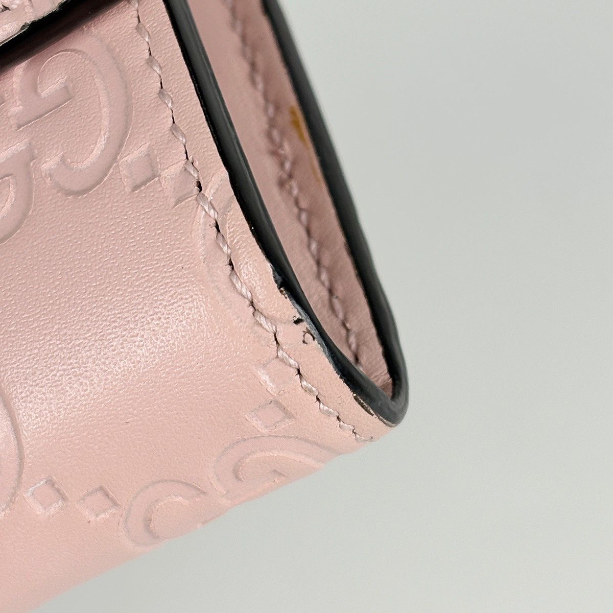 Gucci Wallet Guccissima Linea Cat Bifold Leather Pink — view 3