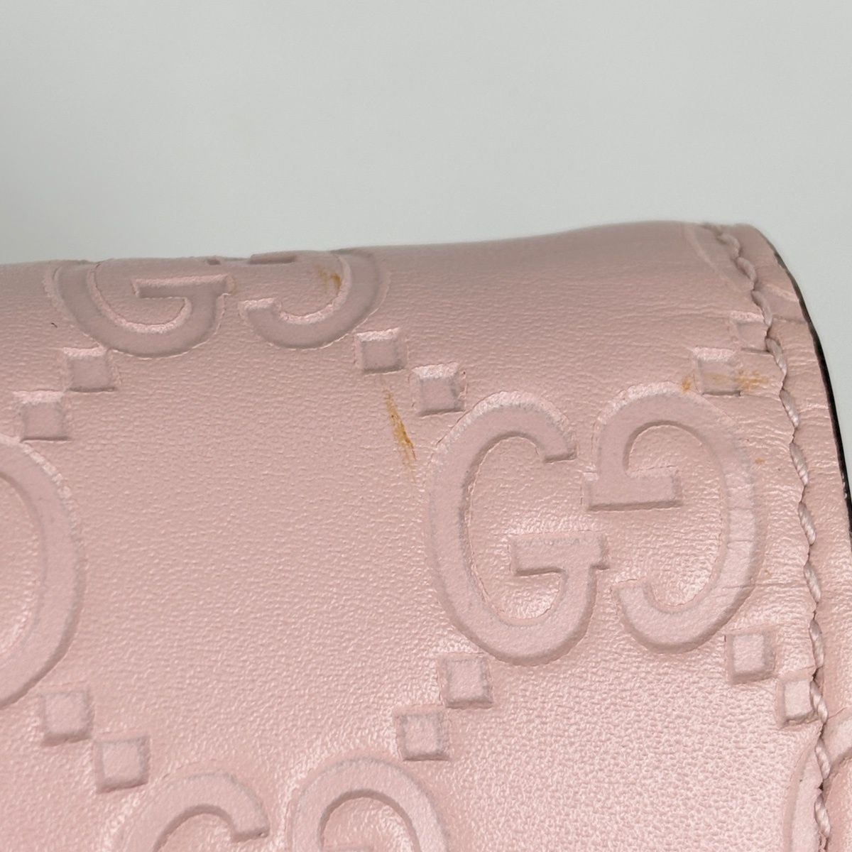 Gucci Wallet Guccissima Linea Cat Bifold Leather Pink — view 5