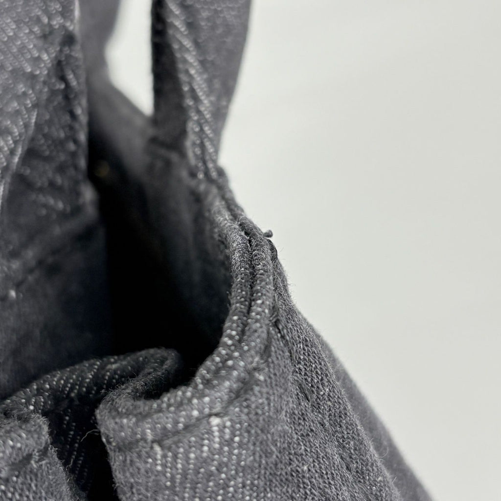Prada Tote Bag Canapa Canvas Nero — view 4