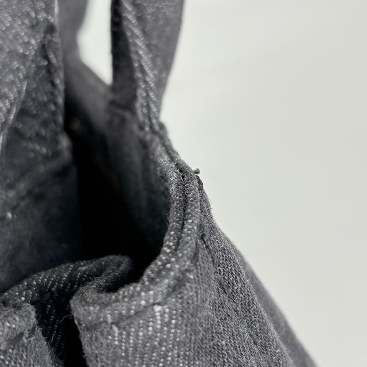 Prada Tote Bag Canapa Canvas Nero — view 4
