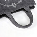 Prada Tote Bag Canapa Canvas Nero — view 6