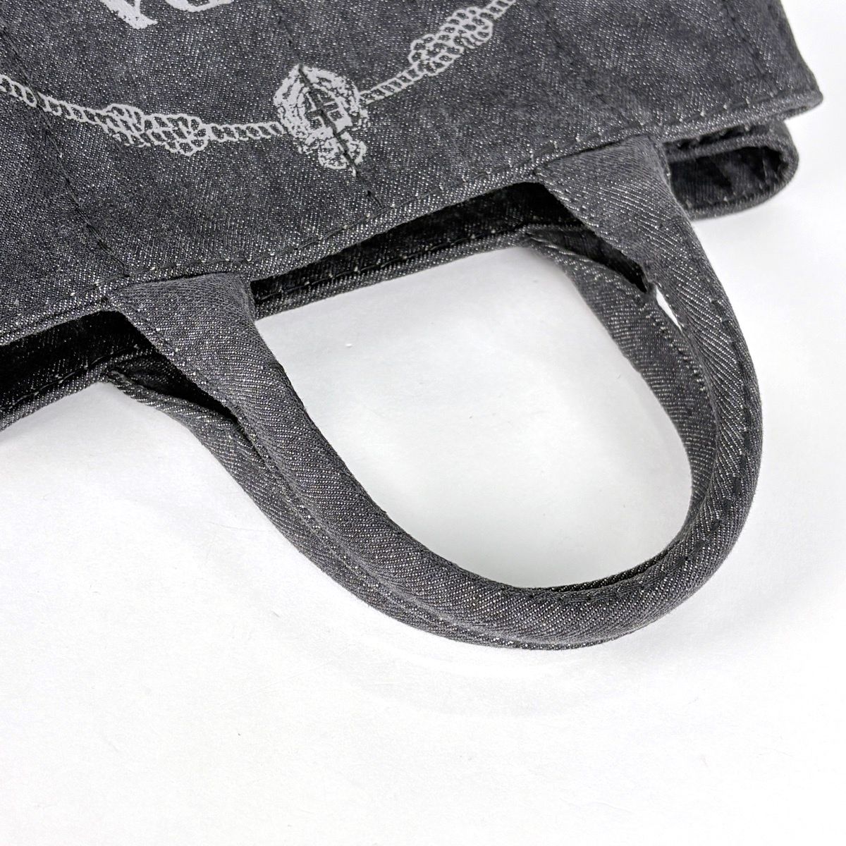 Prada Tote Bag Canapa Canvas Nero — view 6