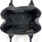 Prada Tote Bag Canapa Canvas Nero — view 7