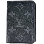 Louis Vuitton Pocket Organizer Card Case Monogram Eclipse Noir