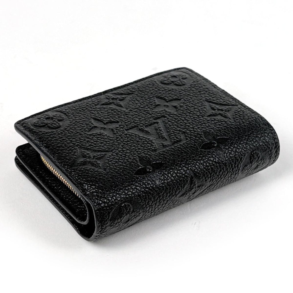 Louis Vuitton Portefeuille Clair Bifold Wallet Monogram Empreinte Noir — view 2