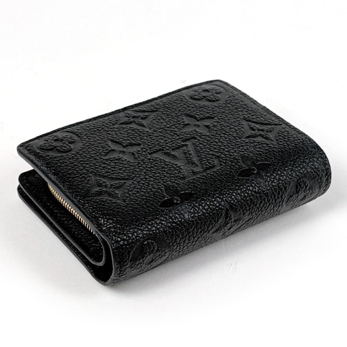 Louis Vuitton Portefeuille Clair Bifold Wallet Monogram Empreinte Noir — view 2