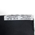Hermes Carre 90 L'hiver en Poste Scarf Winter Mail Carriage Silk Black — view 2