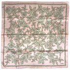 Chanel Scarf CC Logo Camellia Silk Pink Multicolor