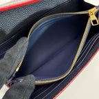 Louis Vuitton Bifold Wallet Portefeuille Sarah Navy — view 7