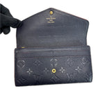 Louis Vuitton Bifold Wallet Portefeuille Sarah Navy — view 5