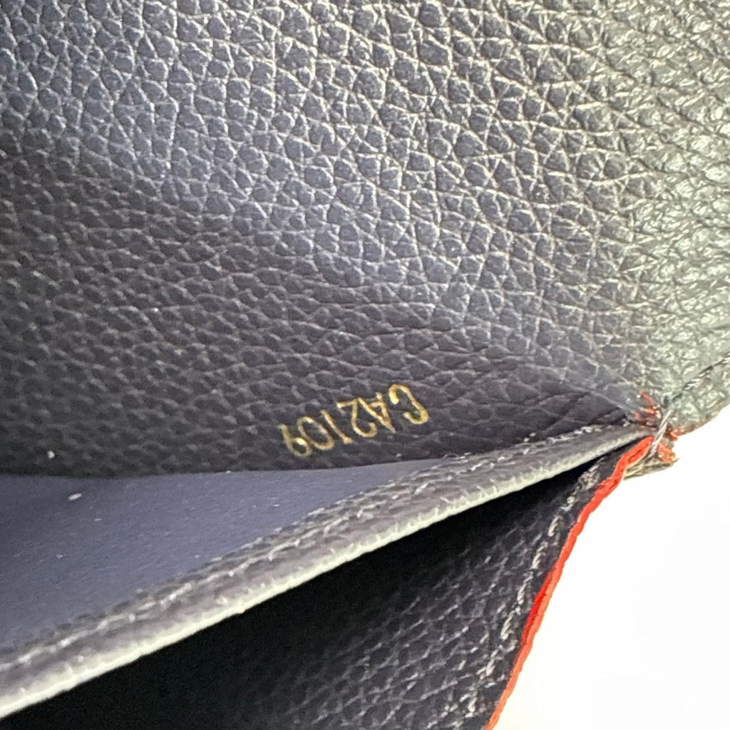 Louis Vuitton Bifold Wallet Portefeuille Sarah Navy — view 8