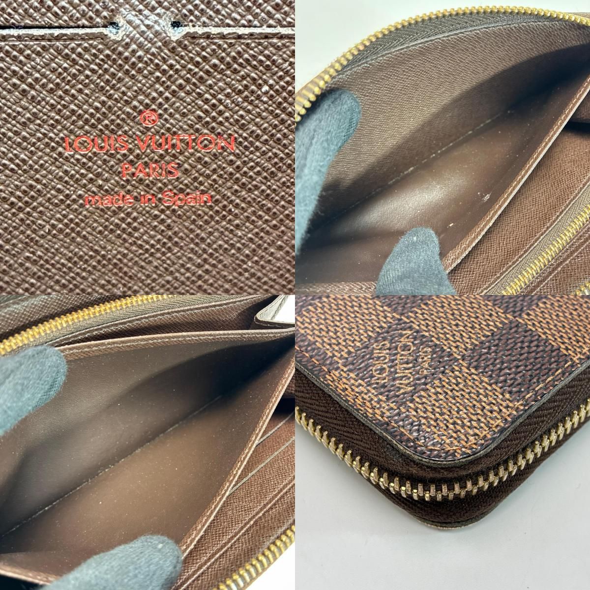 Louis Vuitton Damier Zippy Wallet Zip Around Ebene — view 8