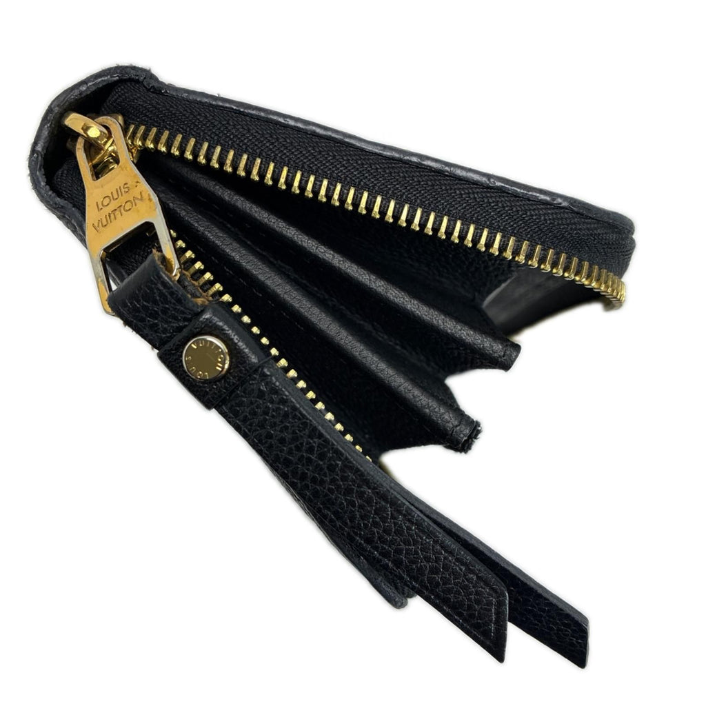 Louis Vuitton Zip Around Wallet Monogram Empreinte Zippy Black — view 4