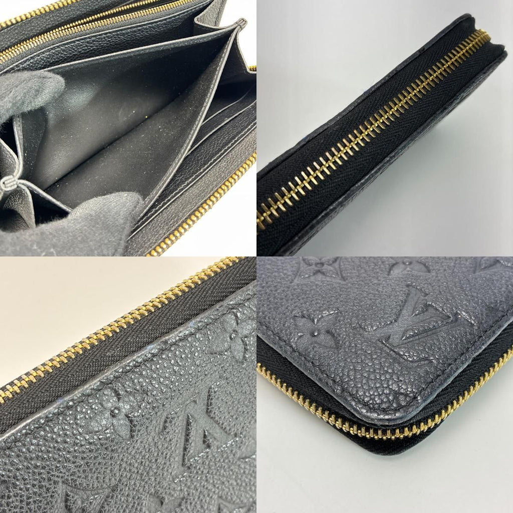 Louis Vuitton Zip Around Wallet Monogram Empreinte Zippy Black — view 8