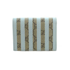Gucci GG Supreme Ice Cream Card Case Wallet Bifold Coin Purse Striped Pattern — view 2