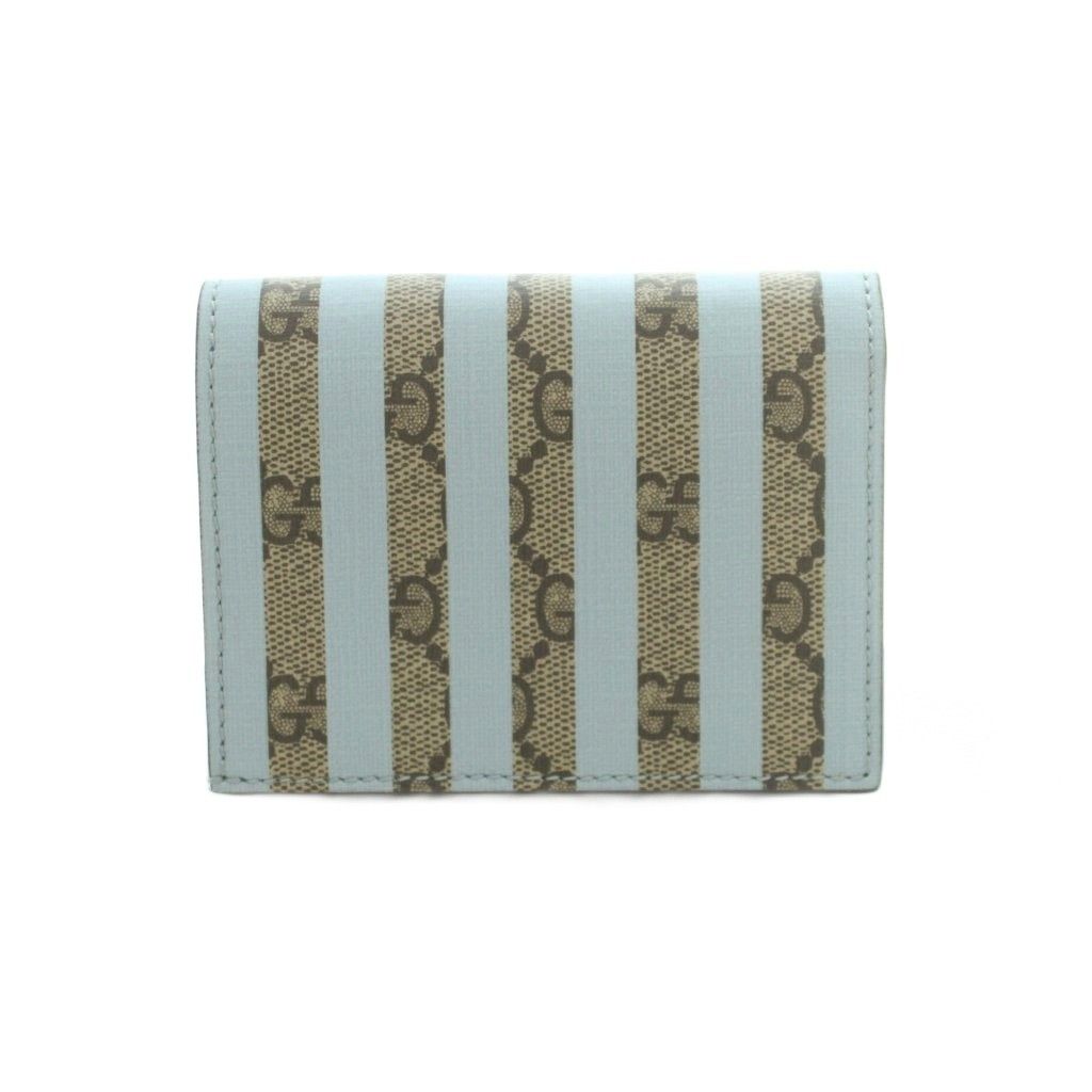 Gucci GG Supreme Ice Cream Card Case Wallet Bifold Coin Purse Striped Pattern — view 2