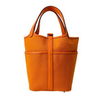 Hermes Handbag Picotin Lock Cargo PM Orange Silver — view 4