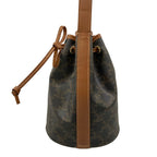 Celine Shoulder Bag Small Drawstring Triomphe Canvas — view 4
