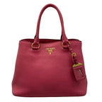 Prada Tote Bag Pink Leather