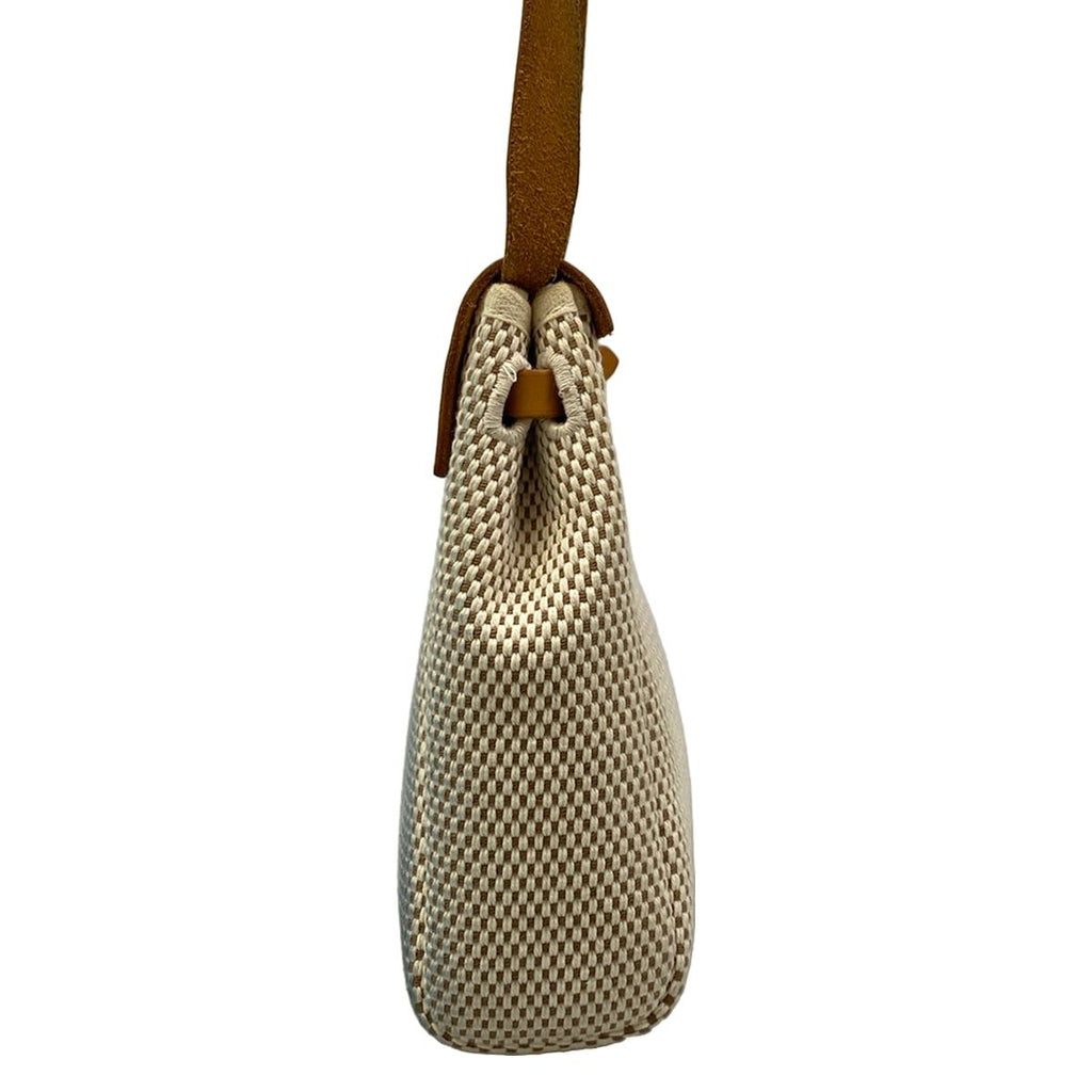 Hermes Shoulder Bag Herbag TPM Ivory Brown — view 2