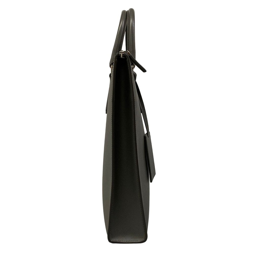Prada Handbag Dark Gray Leather — view 2