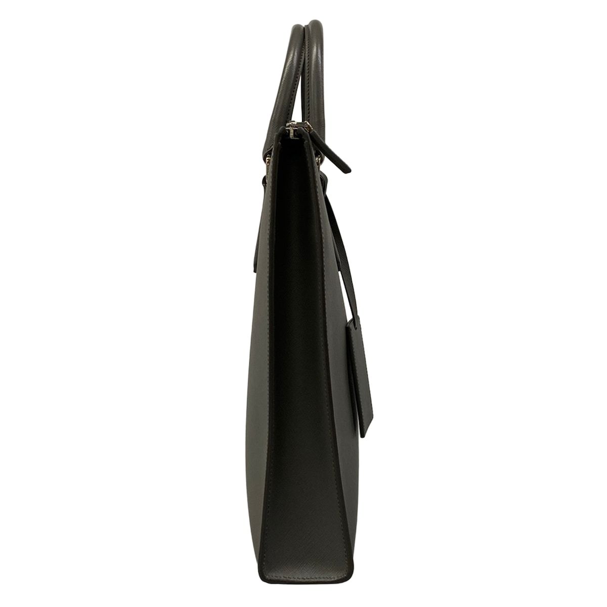 Prada Handbag Dark Gray Leather — view 2