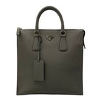 Prada Handbag Dark Gray Leather
