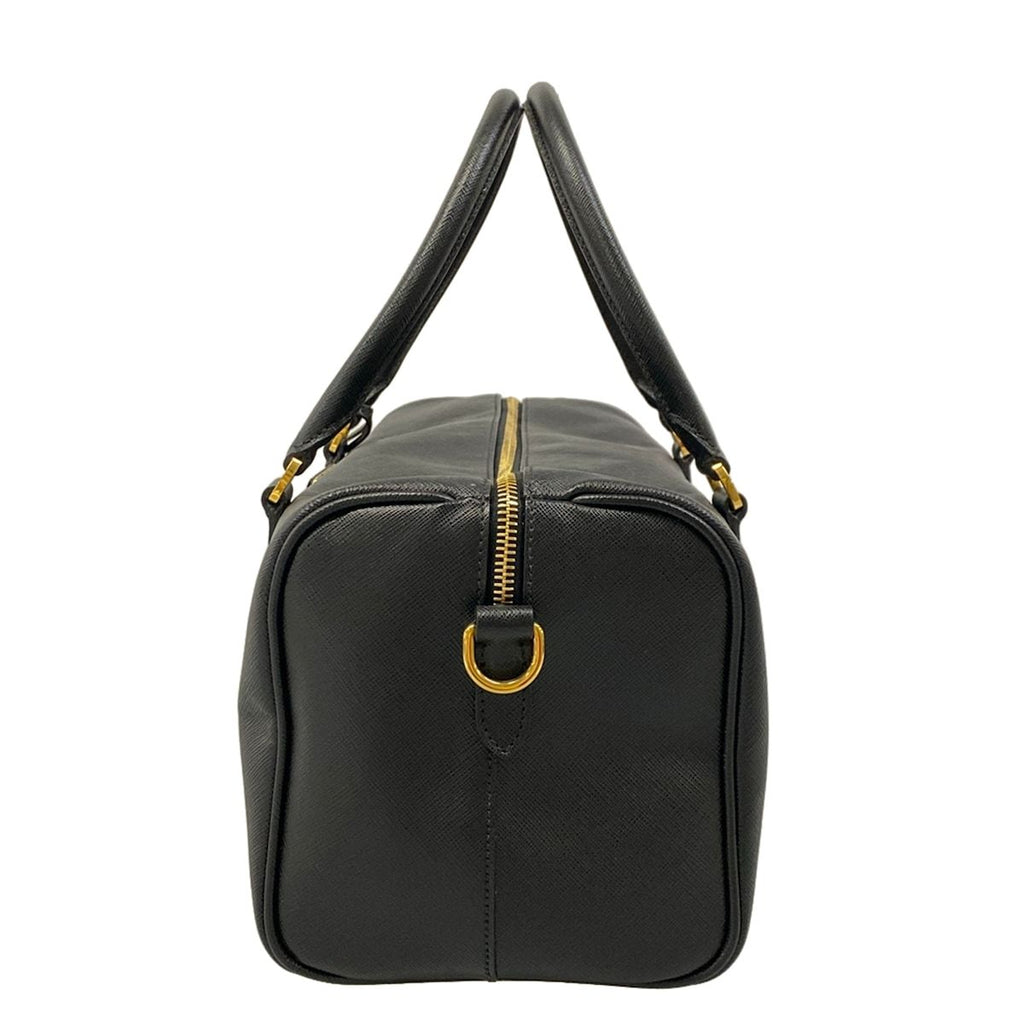 Prada Handbag Black Mini Boston Leather — view 4