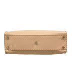 Fendi Handbag Peekaboo Iconic Medium Selleria Beige Leather — view 5