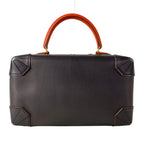 Hermes Handbag Maxi Bo 29 Blue Indigo Orange Poppy Gold — view 3