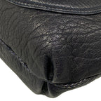 Fendi Shoulder Bag Spy Dark Navy Braided Leather — view 6