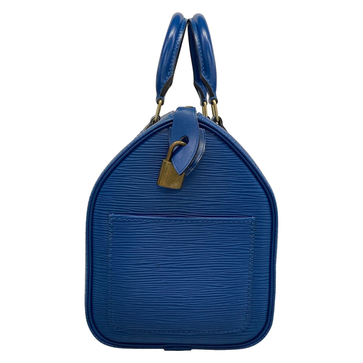 Louis Vuitton Handbag Epi Speedy 25 Toledo Blue Leather — view 4