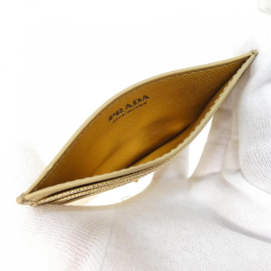 Prada Card Case Card Holders Gold — view 4
