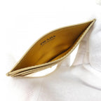Prada Card Case Card Holders Gold — view 4