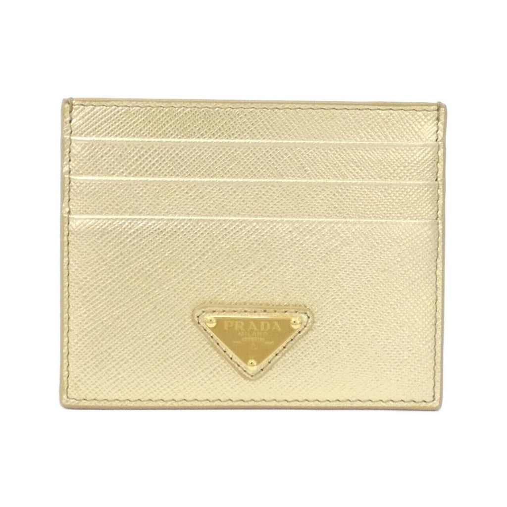 Prada Card Case Card Holders Gold