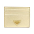 Prada Card Case Card Holders Gold