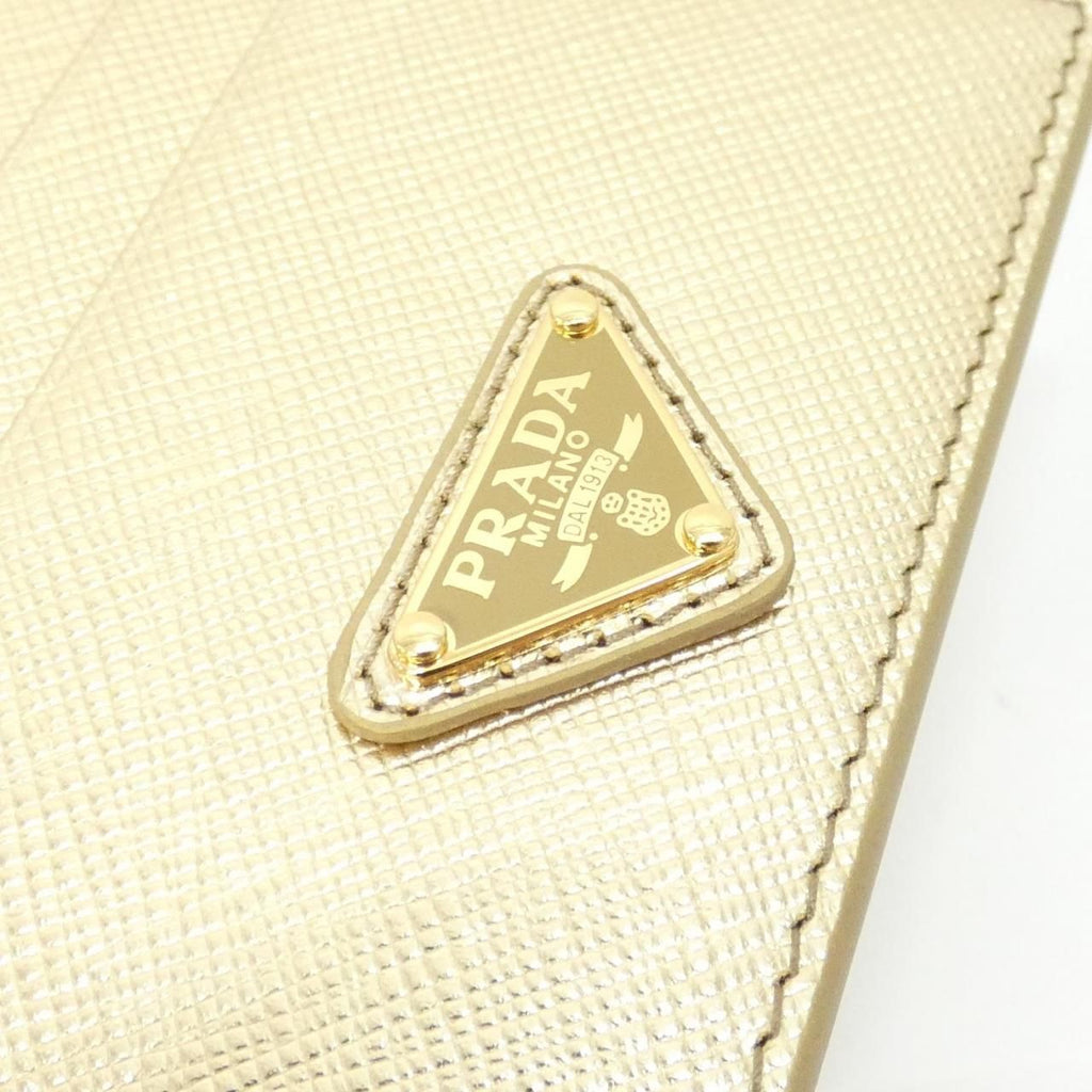 Prada Card Case Card Holders Gold — view 3